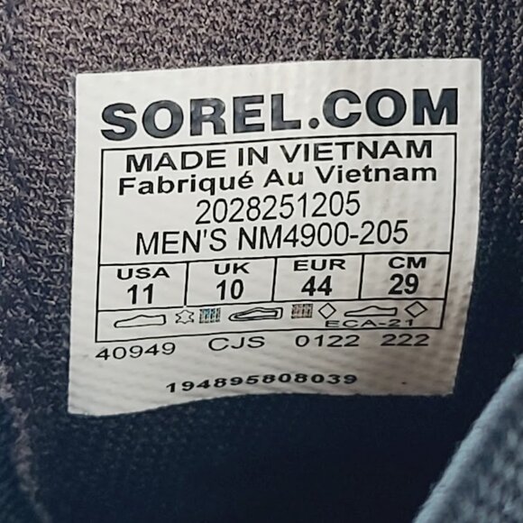 Sorel Men\'s Brown Black Carson NM4900-205 Suede Leather Ankle Chelsea Boot Sz 11 main image 7